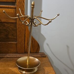Threshold ANTIQUED Elegant Gold Jewelry Stand